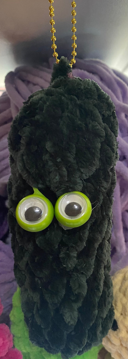 Pickle keychain/bag charm