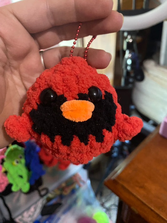 Cardinal keychain/bag charm